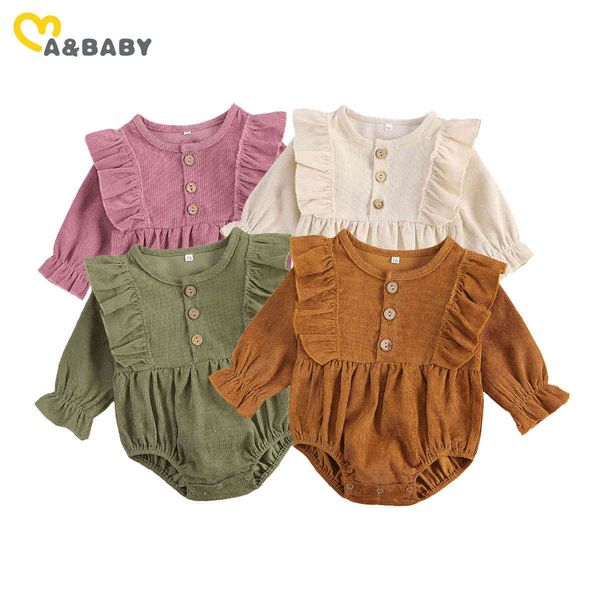 0-18m autumn spring infant born baby girl romper ruffles corduroy long sleeve jumpsuit vintage clothing 210515, Blue
0-18m autumn spring infant born baby girl romper ruffles corduroy long sleeve jumpsuit vintage clothing 210515, Blue