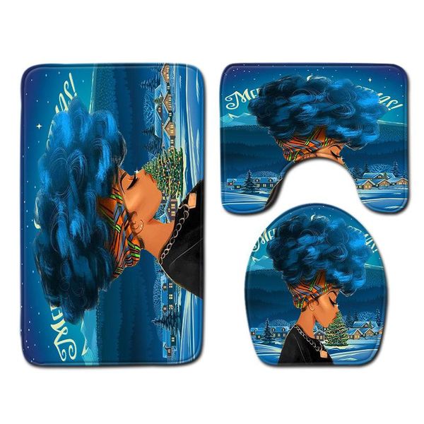 bath mats african women's bathroom mat three-piece carpet toilet set door non-slip spot
bath mats african women's bathroom mat three-piece carpet toilet set door non-slip spot