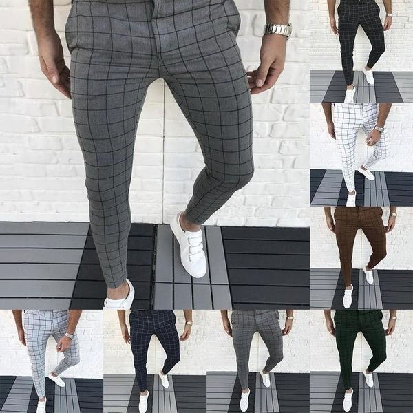 men's pants trousers casual thin smart clothing pencil for jogger mid plaid waist fashion, Black
men's pants trousers casual thin smart clothing pencil for jogger mid plaid waist fashion, Black