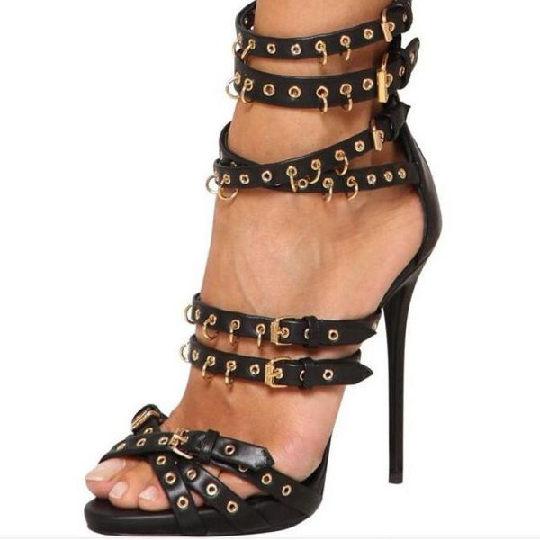 sandals gladiator women summer 2021 golden rivet open toe high heels stiletto nightclub pump shoes woman, Black
sandals gladiator women summer 2021 golden rivet open toe high heels stiletto nightclub pump shoes woman, Black