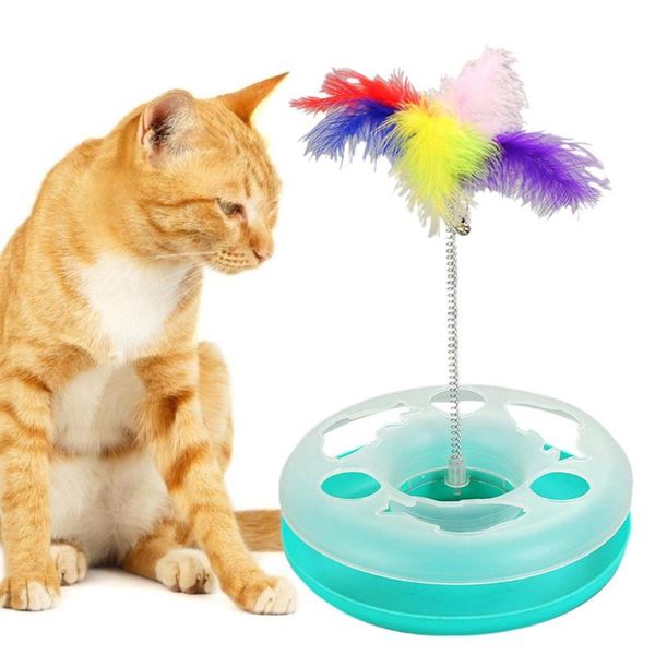 cat toys pet diy spring turntable rolling bell colorful feathers squeak kitten funny toy wear-resistant plastic interactive supplies
cat toys pet diy spring turntable rolling bell colorful feathers squeak kitten funny toy wear-resistant plastic interactive supplies