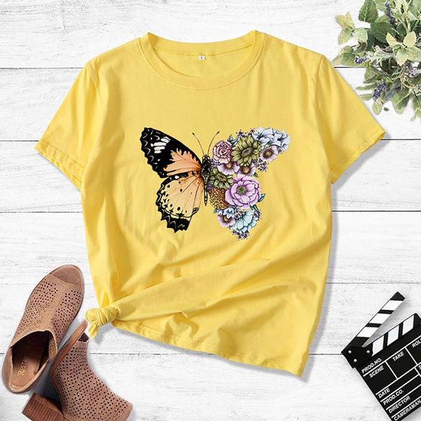 women's t-shirt fashion animals tee shirt femme plus size butterfly t shirts with graphic casual crew neck tshirts drop -3xl, White
women's t-shirt fashion animals tee shirt femme plus size butterfly t shirts with graphic casual crew neck tshirts drop -3xl, White