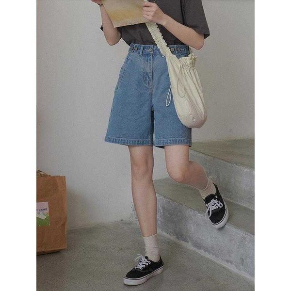 - self star made adjustable button jeans shorts women's loose capris boys' wide leg pants summer milk rabbit, Blue
- self star made adjustable button jeans shorts women's loose capris boys' wide leg pants summer milk rabbit, Blue