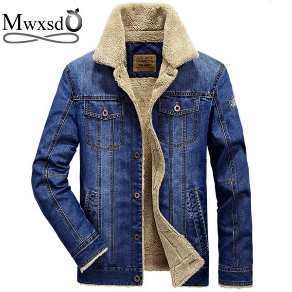 men's jackets mwxsd brand autumn winter denim warm fur jacket and coat men casual solid jeans parka cotton outerwear, Black;brown
men's jackets mwxsd brand autumn winter denim warm fur jacket and coat men casual solid jeans parka cotton outerwear, Black;brown