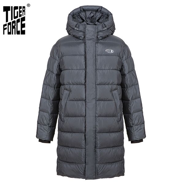 tiger force men's winter jacket with hooded dark gray long thick business casual sports parka men coat 70701 211214, Black
tiger force men's winter jacket with hooded dark gray long thick business casual sports parka men coat 70701 211214, Black