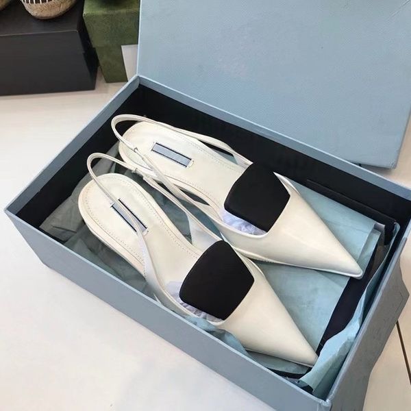 luxury designer fashion women's white leather point toe slingback middle heels bride wedding shoes real p 100%, Black
luxury designer fashion women's white leather point toe slingback middle heels bride wedding shoes real p 100%, Black