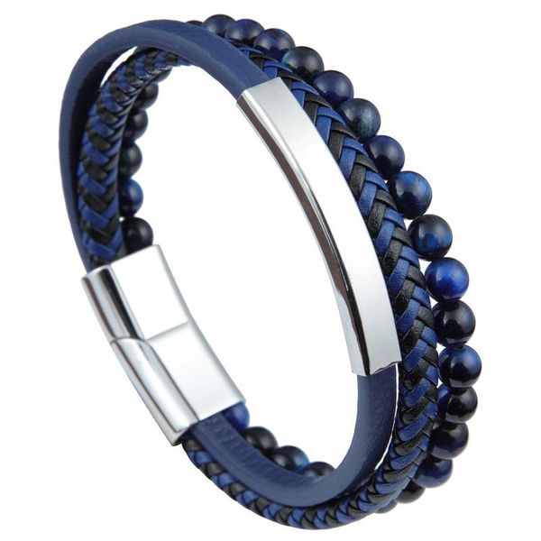 charm bracelets hip-hop round beads geometric simple ethnic natural blue tiger eye stone volcanic men's leather rope bracelet, Golden;silver
charm bracelets hip-hop round beads geometric simple ethnic natural blue tiger eye stone volcanic men's leather rope bracelet, Golden;silver