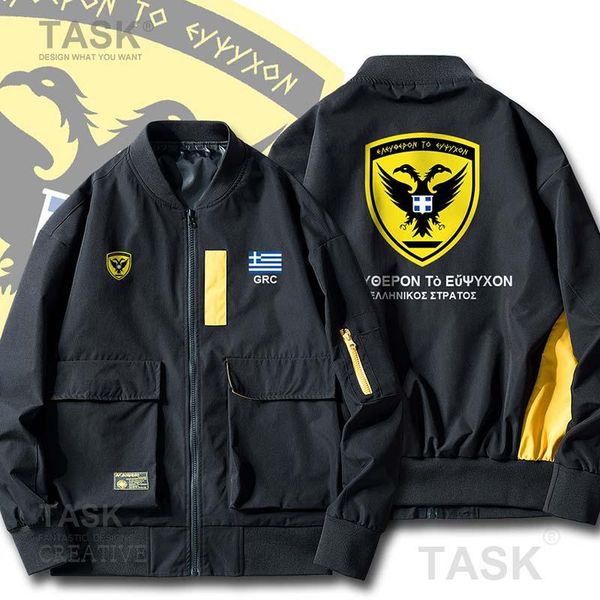 men's jackets bomber military biker jacket army greece greek grc gr mens coats spring autumn big pockets casual baseball coat, Black;brown
men's jackets bomber military biker jacket army greece greek grc gr mens coats spring autumn big pockets casual baseball coat, Black;brown
