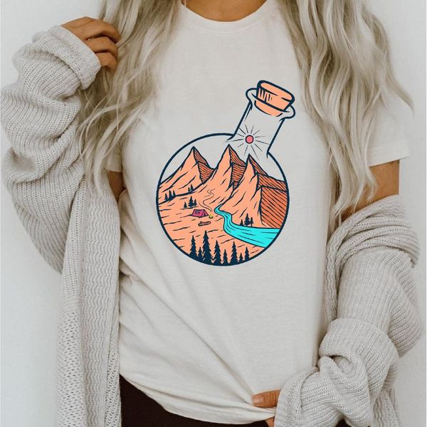women's t-shirt women graphic mountain river trend travel 90s spring summer printing lady clothes clothing tees print female tshirt, White
women's t-shirt women graphic mountain river trend travel 90s spring summer printing lady clothes clothing tees print female tshirt, White