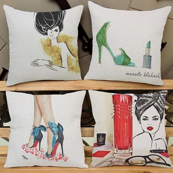 cushion/decorative pillow modern fashion girl high heel shoes lipstick print home decorative sofa throw pillows lady's room decoration
cushion/decorative pillow modern fashion girl high heel shoes lipstick print home decorative sofa throw pillows lady's room decoration