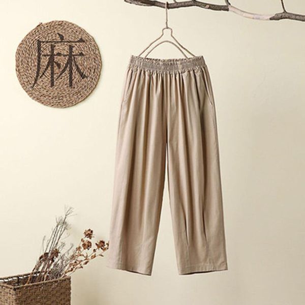 summer women loose casual elastic waist harem pants all-matched cotton linen calf-length plus size a673 women's & capris, Black;white
summer women loose casual elastic waist harem pants all-matched cotton linen calf-length plus size a673 women's & capris, Black;white