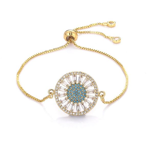 charm bracelets women's rainbow round gold cz jewelry sunflowers colorful zircon bracelet bangle adjustable chain for women, Golden;silver
charm bracelets women's rainbow round gold cz jewelry sunflowers colorful zircon bracelet bangle adjustable chain for women, Golden;silver