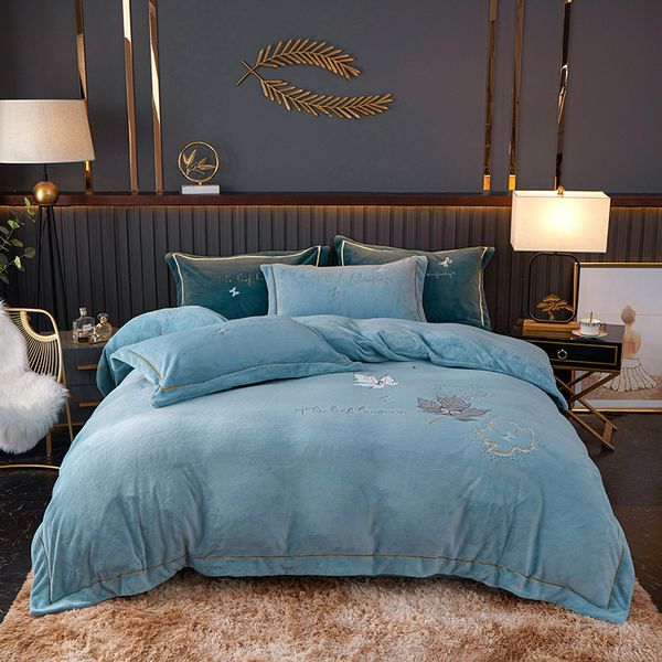 2021 milk four piece set light luxury embroidered flannel baby cashmere warm simple thickened quilt cover bed sheet
2021 milk four piece set light luxury embroidered flannel baby cashmere warm simple thickened quilt cover bed sheet