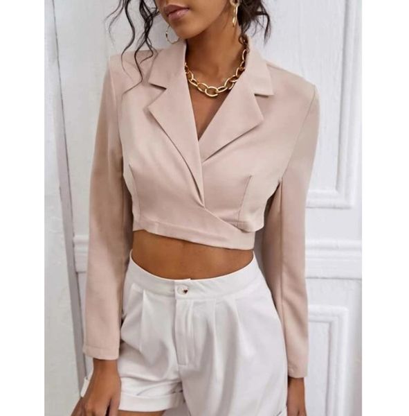fashionable ladies suit 2021 women's short slim bandage long sleeve coat, White;black
fashionable ladies suit 2021 women's short slim bandage long sleeve coat, White;black