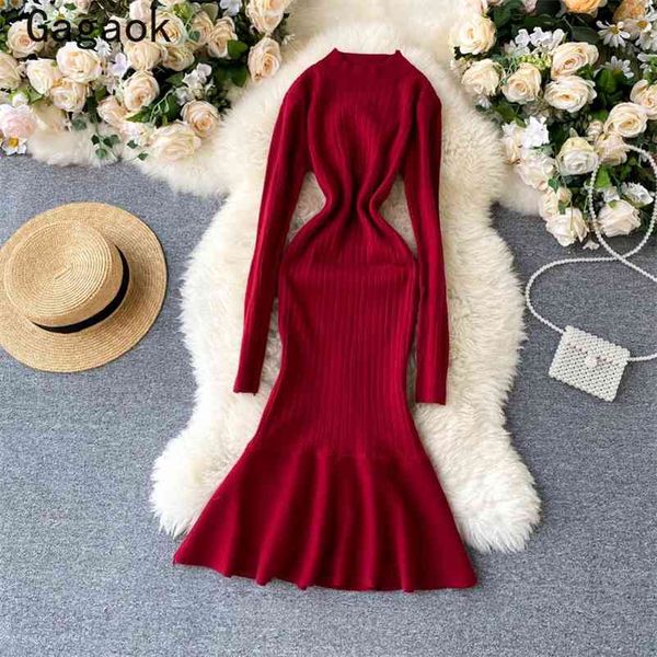 high street sheath knitted dress spring autumn solid o-neck ruffles midi dresses slim chic wild stretch vestidos 210531, Black;gray
high street sheath knitted dress spring autumn solid o-neck ruffles midi dresses slim chic wild stretch vestidos 210531, Black;gray