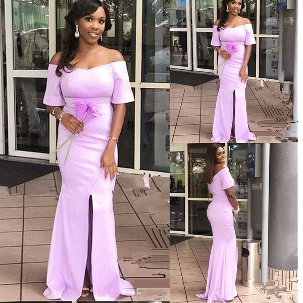 plus size woman off-shoulder bridesmaid dresses mermaid thigh-high slits gown custom satin wedding party gown, White;pink
plus size woman off-shoulder bridesmaid dresses mermaid thigh-high slits gown custom satin wedding party gown, White;pink