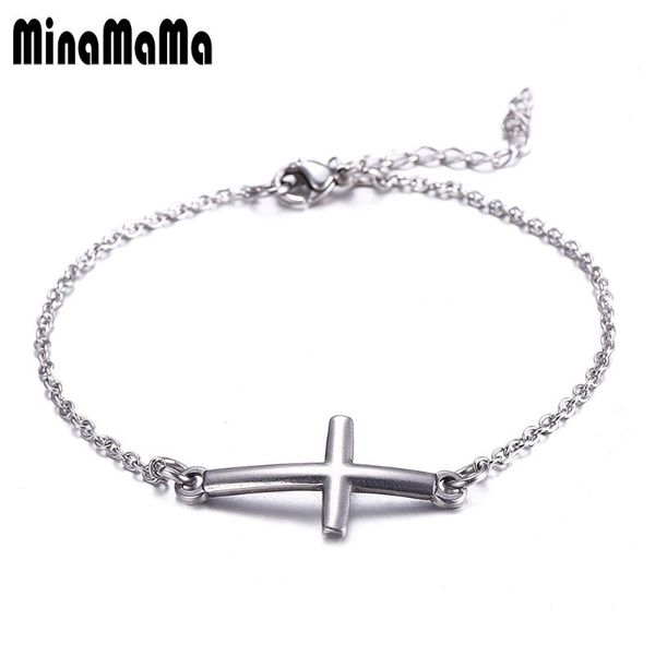 charm bracelets silver gold black color stainless steel cross charms bracelet for women men fashion catholic religion jewelry, Golden;silver
charm bracelets silver gold black color stainless steel cross charms bracelet for women men fashion catholic religion jewelry, Golden;silver