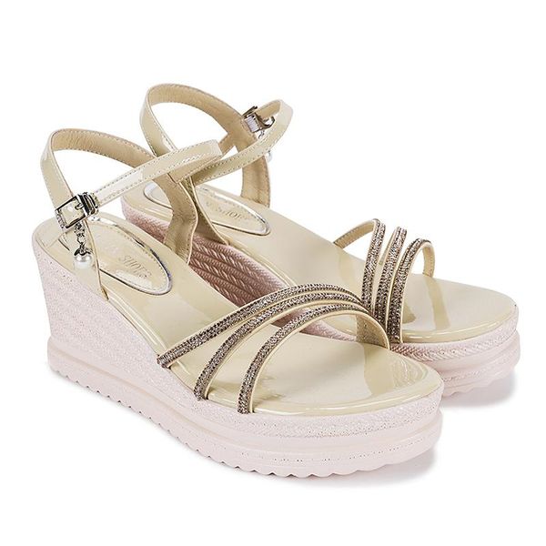 dress shoes sandals women rhinestone strap wedge heels buckle black casual for high 2-9808
dress shoes sandals women rhinestone strap wedge heels buckle black casual for high 2-9808