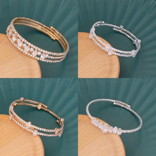bangle fashion trendy rhinestone bangles jewelry pearl bracelets for women crystal & wedding gifts, Black
bangle fashion trendy rhinestone bangles jewelry pearl bracelets for women crystal & wedding gifts, Black
