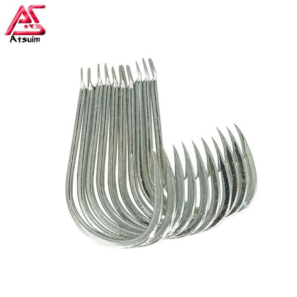 fishing hooks as 10pcs/lot high carbon steel barbed jig hook saltwater bass pesca jigging assist accessories
fishing hooks as 10pcs/lot high carbon steel barbed jig hook saltwater bass pesca jigging assist accessories