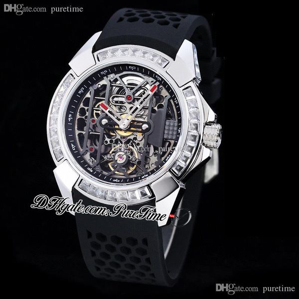 epic-x ex100.43.ld.op.ald4at automatic tourbillon mens watch 44mm steel case baguette square cut diamonds bezel skeleton dial black rubber s, Slivery;brown
epic-x ex100.43.ld.op.ald4at automatic tourbillon mens watch 44mm steel case baguette square cut diamonds bezel skeleton dial black rubber s, Slivery;brown
