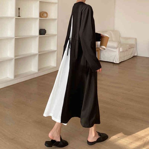 casual dresses colorfaith spring autumn women korean style lace up high waist patchwork elegant vintage lady long dress dr0245 7lsf, Black;gray
casual dresses colorfaith spring autumn women korean style lace up high waist patchwork elegant vintage lady long dress dr0245 7lsf, Black;gray