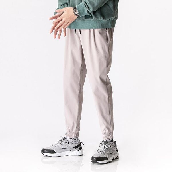 trendy men's loose straight leg trousers youth sports and leisure solid color cropped pants, Black
trendy men's loose straight leg trousers youth sports and leisure solid color cropped pants, Black