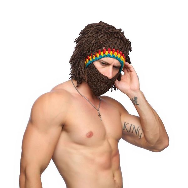 beanies winter style men's knitted hat wig european and american hobo savage beard woolen
beanies winter style men's knitted hat wig european and american hobo savage beard woolen