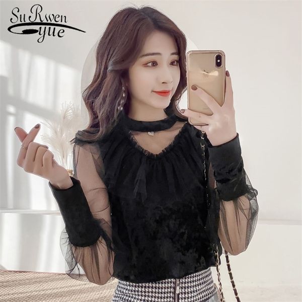 spring fashion shirt lace long sleeve women blouse causal womens and blouses black color women's 2086 50 210521, White
spring fashion shirt lace long sleeve women blouse causal womens and blouses black color women's 2086 50 210521, White