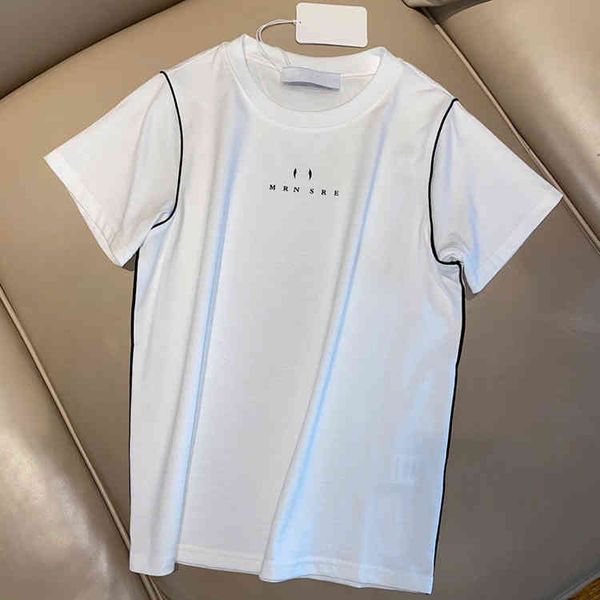 correct version summer simple letter print round neck t-shirt women's fashion slim short sleeve top, White
correct version summer simple letter print round neck t-shirt women's fashion slim short sleeve top, White