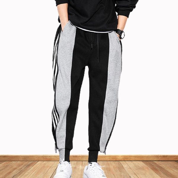striped zipper casual pants men's loose guard korean version of the trend harlan feet sports, Black
striped zipper casual pants men's loose guard korean version of the trend harlan feet sports, Black