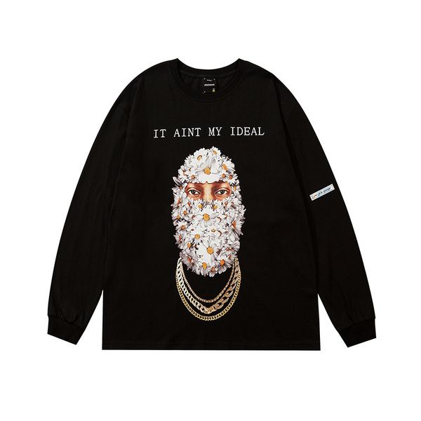 high street brand daisy masked man long sleeve pullover autumn and winter male teenagers loose leisure large size sweater, Black
high street brand daisy masked man long sleeve pullover autumn and winter male teenagers loose leisure large size sweater, Black