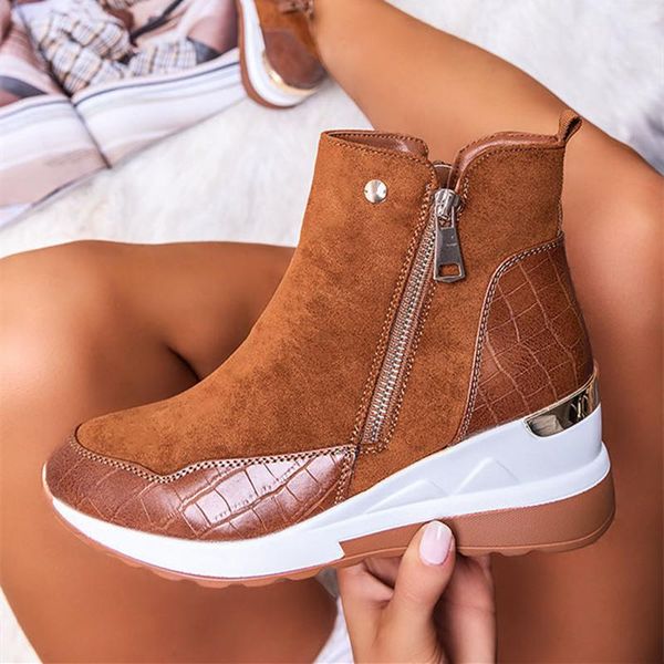 boots 2021 low-tube warm round toe winter solid color inner increase side zipper brown female thick-soled snow, Black
boots 2021 low-tube warm round toe winter solid color inner increase side zipper brown female thick-soled snow, Black