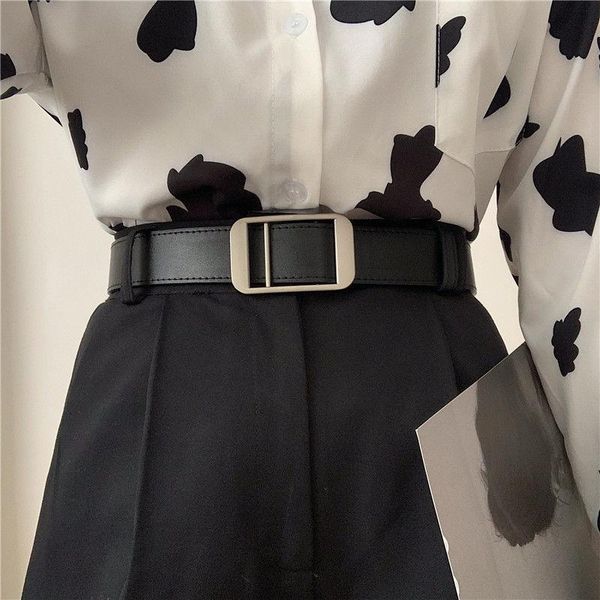 korean style non-hole belt female ornament simple casual design sense jeans belts, Black;brown
korean style non-hole belt female ornament simple casual design sense jeans belts, Black;brown