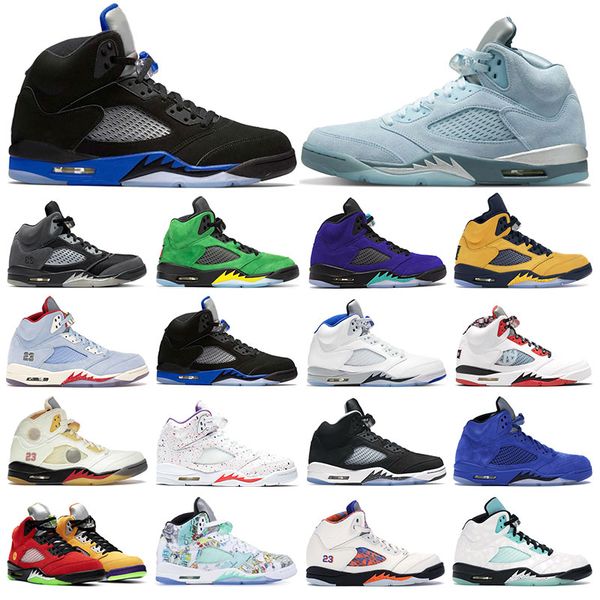 5 mens sneakers basketball shoes 5s bluebird racer blue raging bull alternate grape oregon oreo fire red womens sports trainers 5.5-13, White;red
5 mens sneakers basketball shoes 5s bluebird racer blue raging bull alternate grape oregon oreo fire red womens sports trainers 5.5-13, White;red