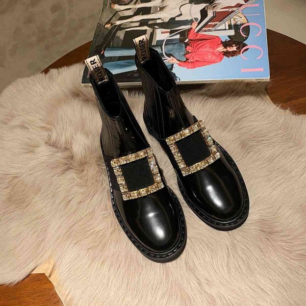 grape mother tudiolee upgraded version ~ flash diamond square buckle versatile short boots, one foot kicking women, Black
grape mother tudiolee upgraded version ~ flash diamond square buckle versatile short boots, one foot kicking women, Black
