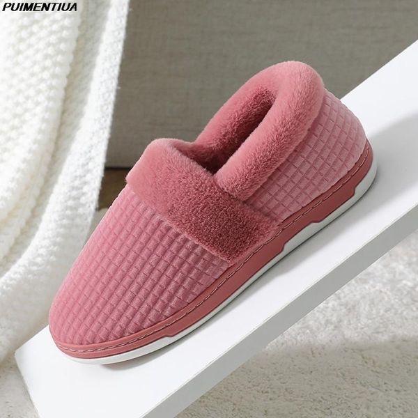 winter warm cotton slippers women men fur plus size men's indoor home couple slip on non shoes woman, Black
winter warm cotton slippers women men fur plus size men's indoor home couple slip on non shoes woman, Black