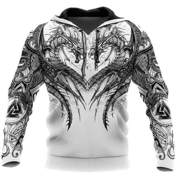 men's hoodies & sweatshirts fashion viking dragon tattoo hoodie 3d printing autumn harajuku zip casual street hip hop sweatshirt, Black
men's hoodies & sweatshirts fashion viking dragon tattoo hoodie 3d printing autumn harajuku zip casual street hip hop sweatshirt, Black