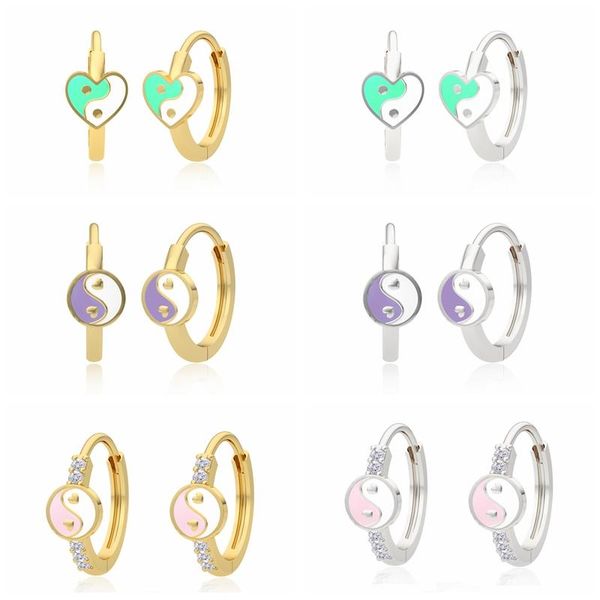 hoop & huggie viny yin yang purple pink enamel earrings for women 925 sterling silver hoops pendiente plata fine jewelry 2021 trend, Golden;silver
hoop & huggie viny yin yang purple pink enamel earrings for women 925 sterling silver hoops pendiente plata fine jewelry 2021 trend, Golden;silver