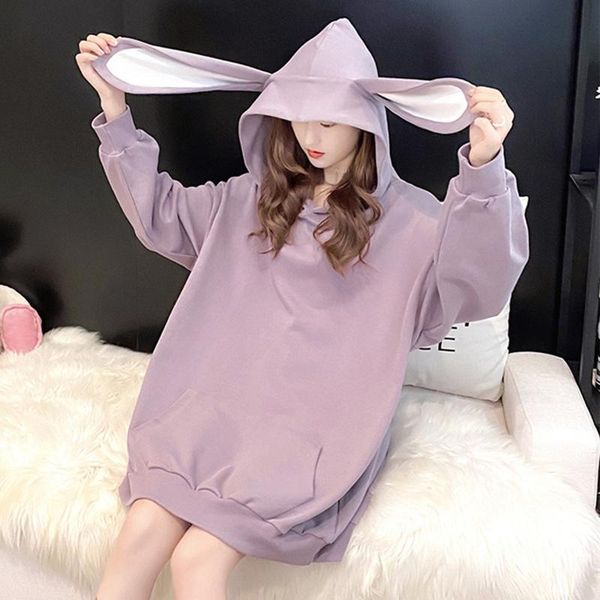 women's hoodies & sweatshirts white purple baggy loose women ears preppy style hooded pullover polyester plus size cute sweatshirt lo, Black
women's hoodies & sweatshirts white purple baggy loose women ears preppy style hooded pullover polyester plus size cute sweatshirt lo, Black