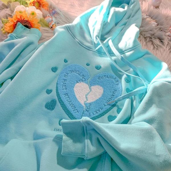women's hoodies & sweatshirts cute love heart embroidery pink winter pullover women 2021 streetwear harajuku teens clothes ins korean, Black
women's hoodies & sweatshirts cute love heart embroidery pink winter pullover women 2021 streetwear harajuku teens clothes ins korean, Black
