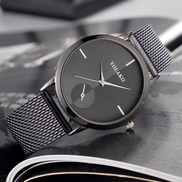 wristwatches brand fashion men's quartz watch, stylish decorative small dial simple watch stainless steel mesh belt relogio masculino, Slivery;brown
wristwatches brand fashion men's quartz watch, stylish decorative small dial simple watch stainless steel mesh belt relogio masculino, Slivery;brown