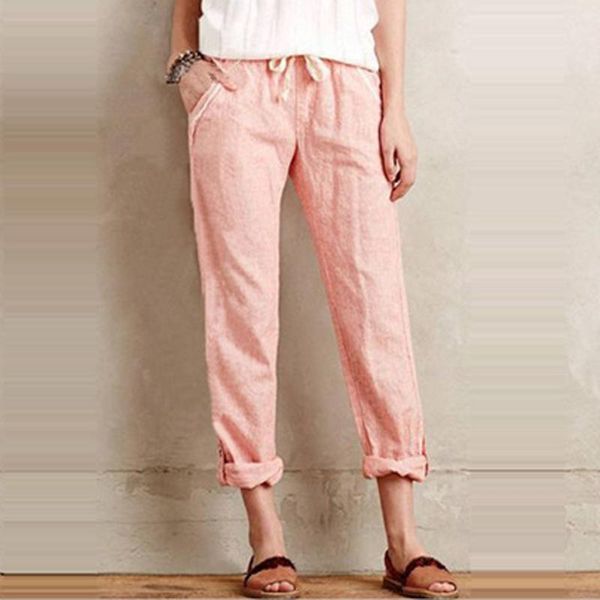 women's pants & capris fashion casual drawstring solid color cotton and loose thin trousers for female women, Black;white
women's pants & capris fashion casual drawstring solid color cotton and loose thin trousers for female women, Black;white