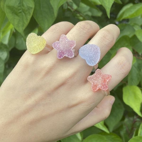 wedding rings 2021 creative transparent sugar candy color geometric for women korean pink star heart knuckle party jewelry gifts, Slivery;golden
wedding rings 2021 creative transparent sugar candy color geometric for women korean pink star heart knuckle party jewelry gifts, Slivery;golden