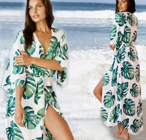 women's women pareo cover ups long kimono blouses tropical leaves print bikini swimwear beach seaside holiday cardigan summer cove, White;black
women's women pareo cover ups long kimono blouses tropical leaves print bikini swimwear beach seaside holiday cardigan summer cove, White;black