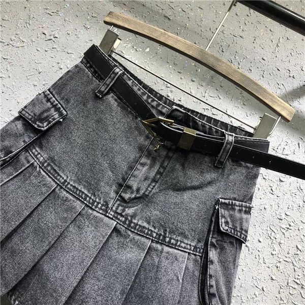skirts plus-size s-5xl women's summer fashion high waist loose a-line jeans office lady slim pleated denim skirt, Black
skirts plus-size s-5xl women's summer fashion high waist loose a-line jeans office lady slim pleated denim skirt, Black