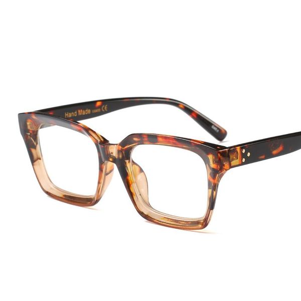 fashion sunglasses frames clear lens leopard temple rivets eye glasses men women full frame myopia eyeglasses prescription eyewear luxury br, Black
fashion sunglasses frames clear lens leopard temple rivets eye glasses men women full frame myopia eyeglasses prescription eyewear luxury br, Black