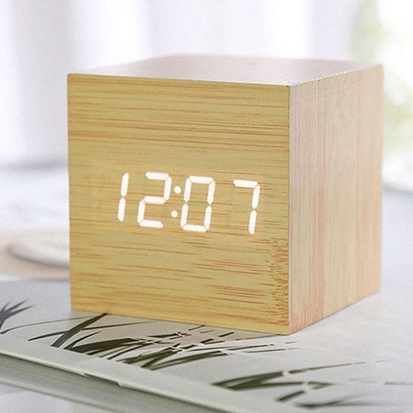 other clocks & accessories digital alarm clock wooden small cube led retro date temperature snooze glow voice control home room decorations
other clocks & accessories digital alarm clock wooden small cube led retro date temperature snooze glow voice control home room decorations