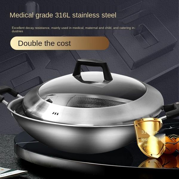 desk & table clocks 316 stainless steel honeycomb non stick wok household large double ear frying pan stir fried round bottomed
desk & table clocks 316 stainless steel honeycomb non stick wok household large double ear frying pan stir fried round bottomed