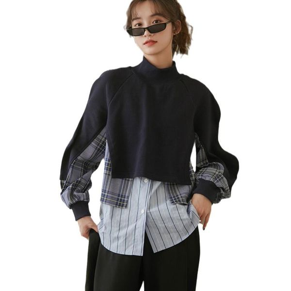 women's hoodies & sweatshirts z-zoux women hoodie fake two womens pullove plaid spliced long sleeve loose casual autumn, Black
women's hoodies & sweatshirts z-zoux women hoodie fake two womens pullove plaid spliced long sleeve loose casual autumn, Black